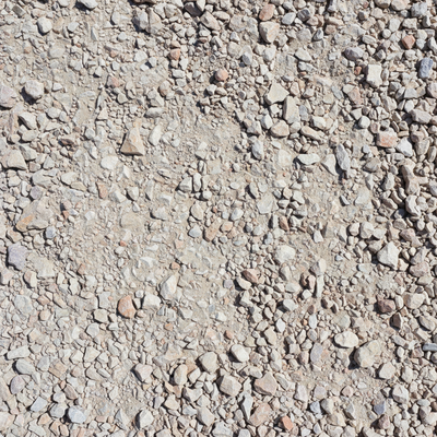 Base and compaction crushed limestone gravel aggregate