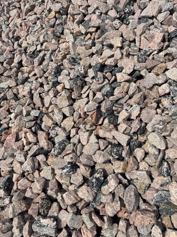1" Pink Clear Stone – Decorative Crushed Granite