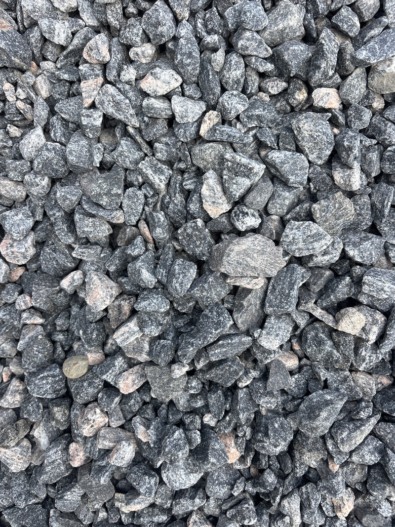 3/4" Black Granite – Drainage & Decorative Clear Stone