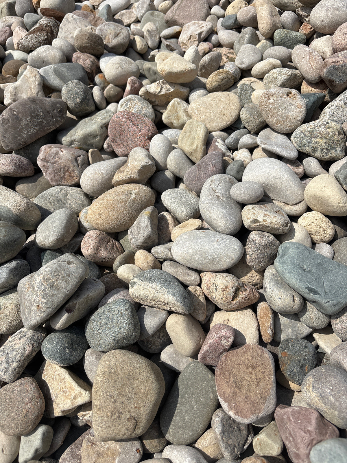 1"-3" Round River Stone – Decorative Glacial Landscape Rock