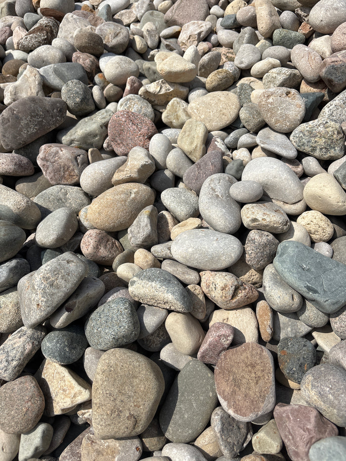 1"-3" Round River Stone – Decorative Glacial Landscape Rock