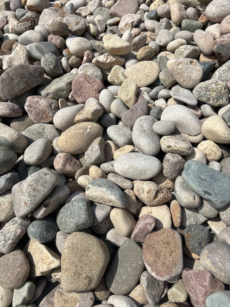 1"-3" Round River Stone – Decorative Glacial Landscape Rock